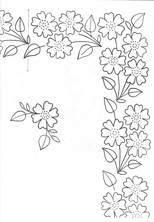 motiv za pun vez | Embroidery flowers pattern, Hand embroidery designs,  Vintage embroidery