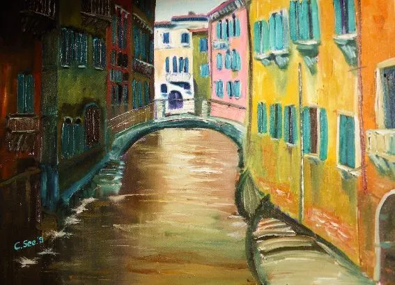Motivos de pintura al óleo de Venecia (2) | Christian Seebauer
