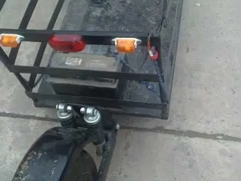 Moto con carrito de una rueda - YouTube