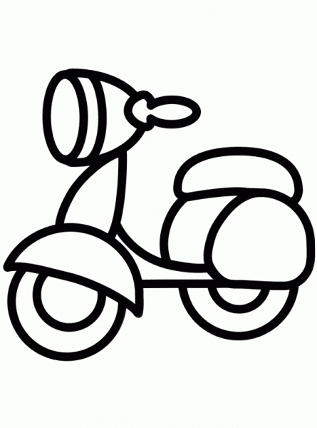 Dibujo de moto facil - Imagui
