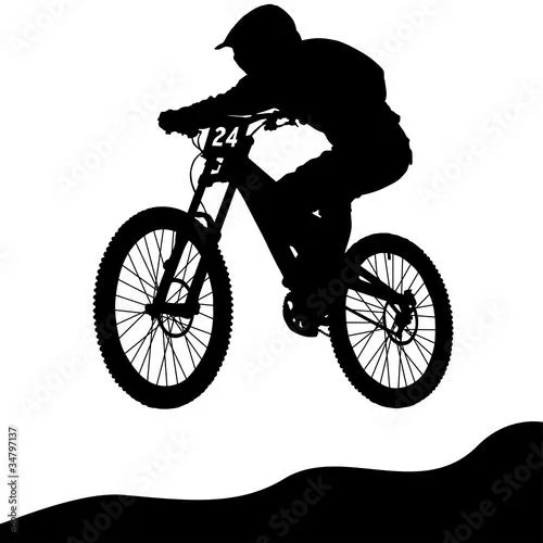 Mountainbike Downhill" Imágenes de archivo y vectores libres de ...