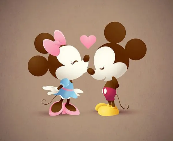MousekeBlog - Mickey and Minnie Kiss
