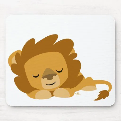 Mousepad del león del dibujo animado el dormir tapetes de ratones ... Mousepad del león del dibujo animado el dormir tapetes de ratones ...