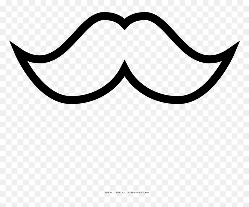 Moustache Coloring Page - Bigotes Para Colorear E Imprimir, HD Png Download  - vhv