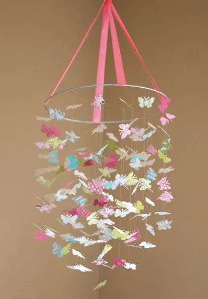 Movil de mariposas :) | Cosas para Rafaela | Pinterest | Butterfly ...