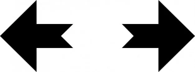 Movimiento horizontal. dos flechas | Descargar Iconos gratis