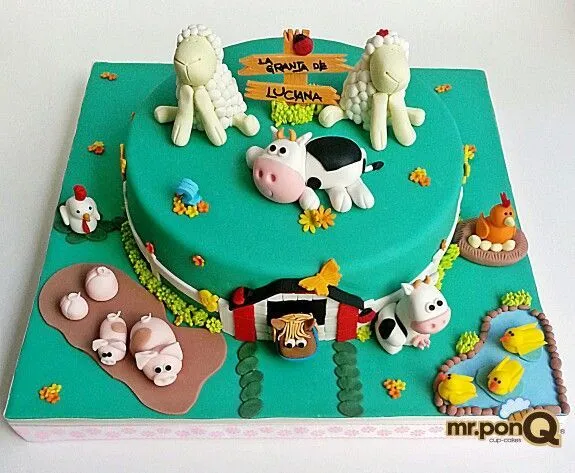 Mr.ponQ torta de la granja | Tortas | Pinterest
