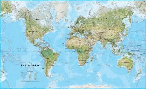 mudurchgehead: mapa del mundo politico