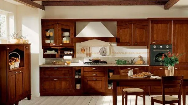 Muebles de cocina bien clásicos - Casa y Color
