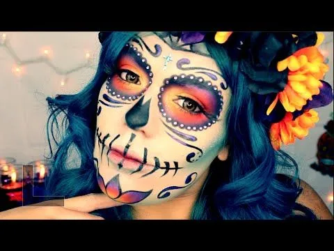 Dia De Los Muertos" Catrina Mexicana Tutorial Maquillaje *FACIL ...