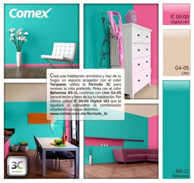 Tips Comex: Propuestas de color para tu hogar (2) | Comex San Juan ...