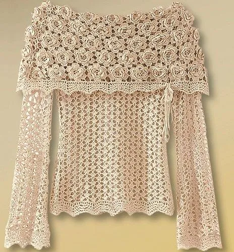 Modelo de blusas en crochet - Imagui