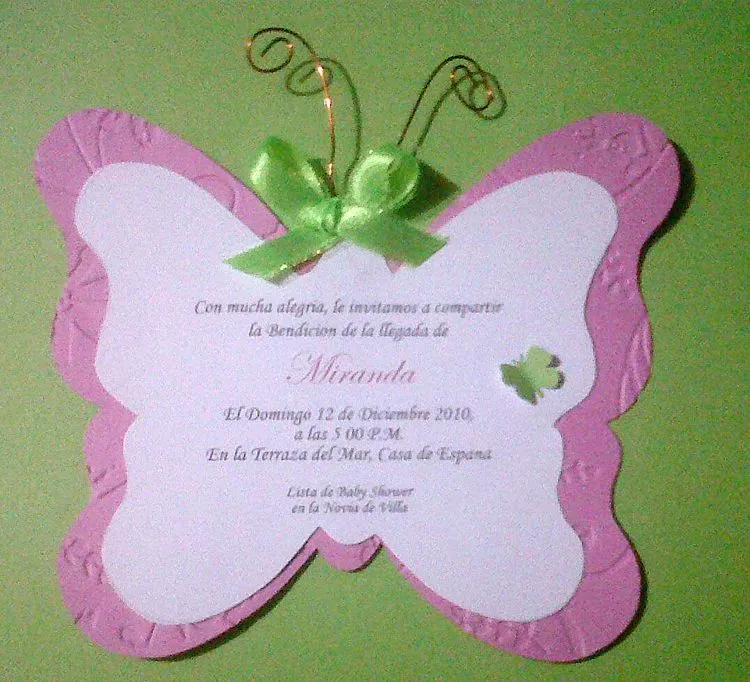 Les muestro algunas Invitaciones de Baby Shower que he realizado y no ...