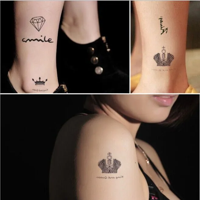 mujeres tatuajes corona al por mayor de alta calidad de China ...
