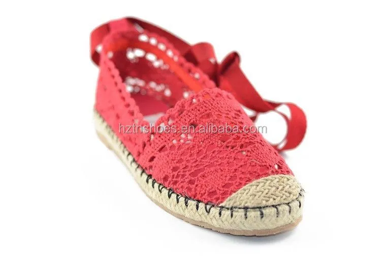 Mujeres de zapatos alpargatas verano correa ankel tejido crochet ...