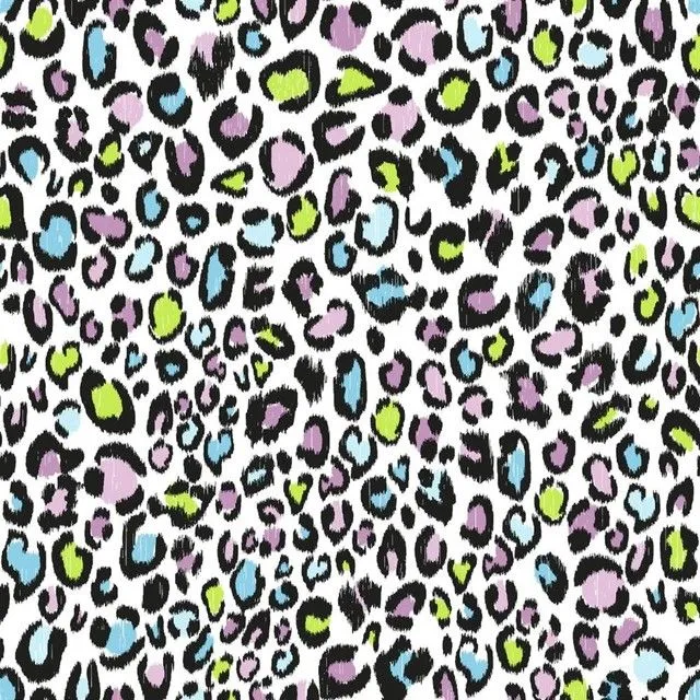 Multi Color Leopard Print Wallpaper - Tropical - Wallpaper ...