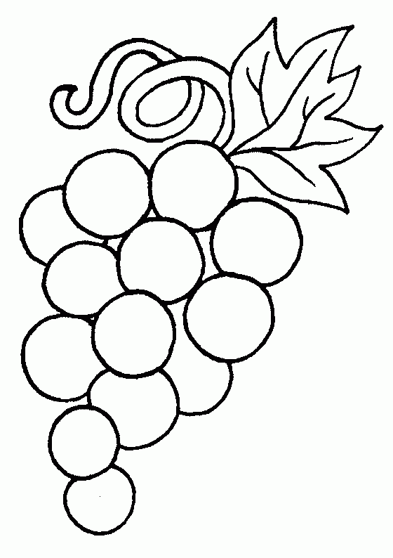 Moldes de uvas para colorear - Imagui
