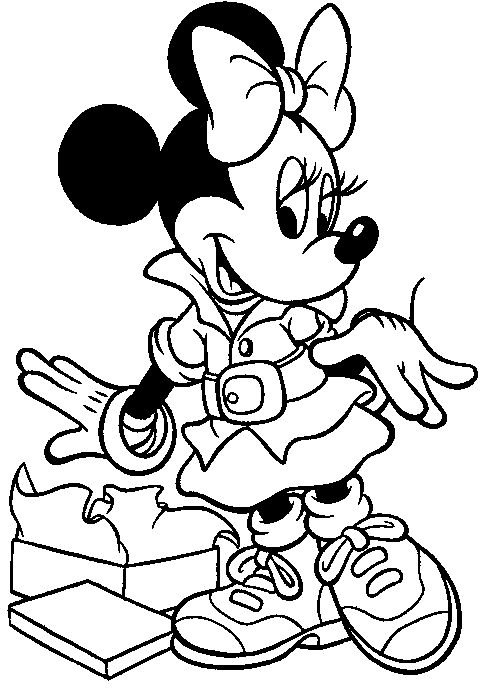 Molde de Minnie Mouse para colorear - Imagui