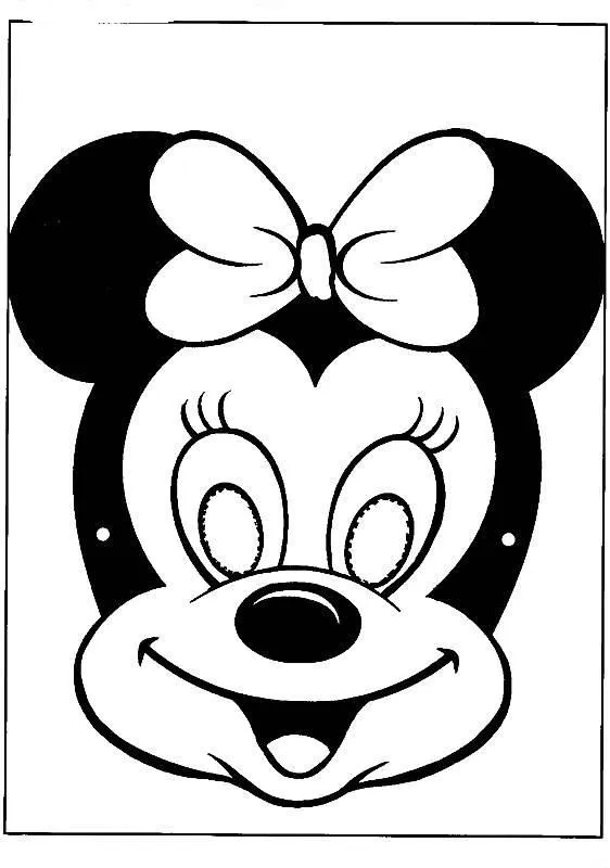 O mundo colorido: Máscaras do Mickey e Minnie Para o Carnaval