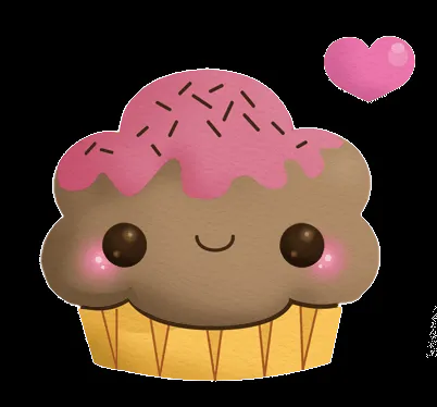 Cupcakes animados con caritas tiernas - Imagui