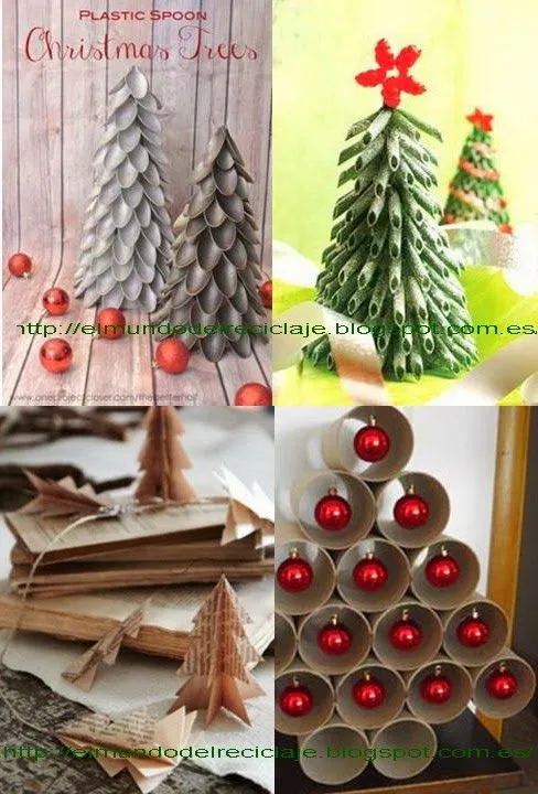 EL MUNDO DEL RECICLAJE: Adornos de Navidad con material reciclado (3)