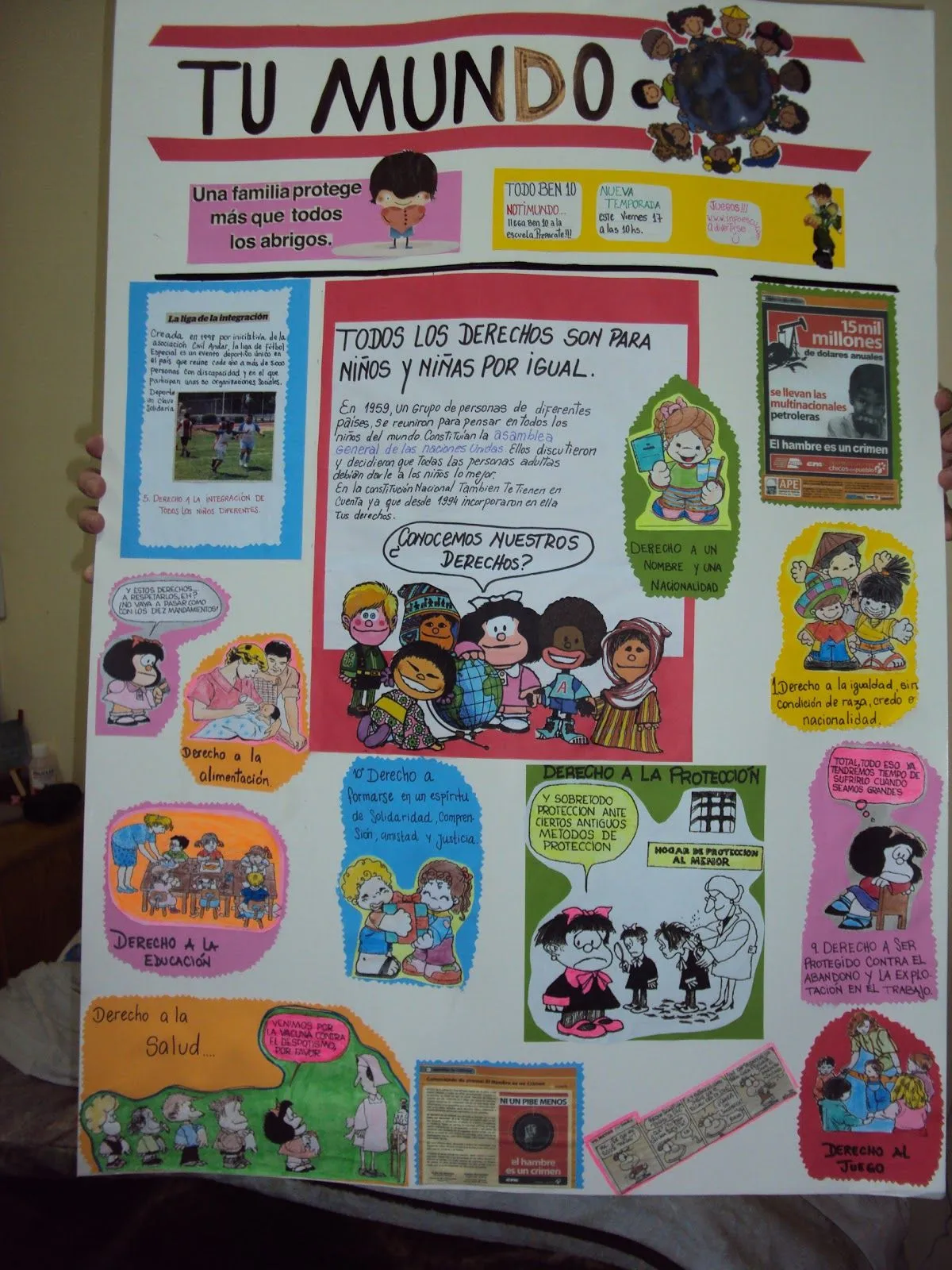 Tu mundo": "Armando nuestro periódico mural" Tu mundo": "Armando nuestro periódico mural"