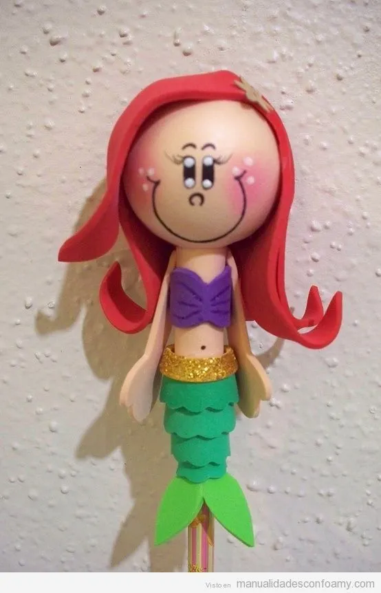 Muñeca de Foamy Sirena | foami | Pinterest