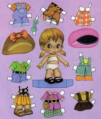 Muñecas para recortar: Muñecas con vestidos para recortar Muñecas para recortar: Muñecas con vestidos para recortar