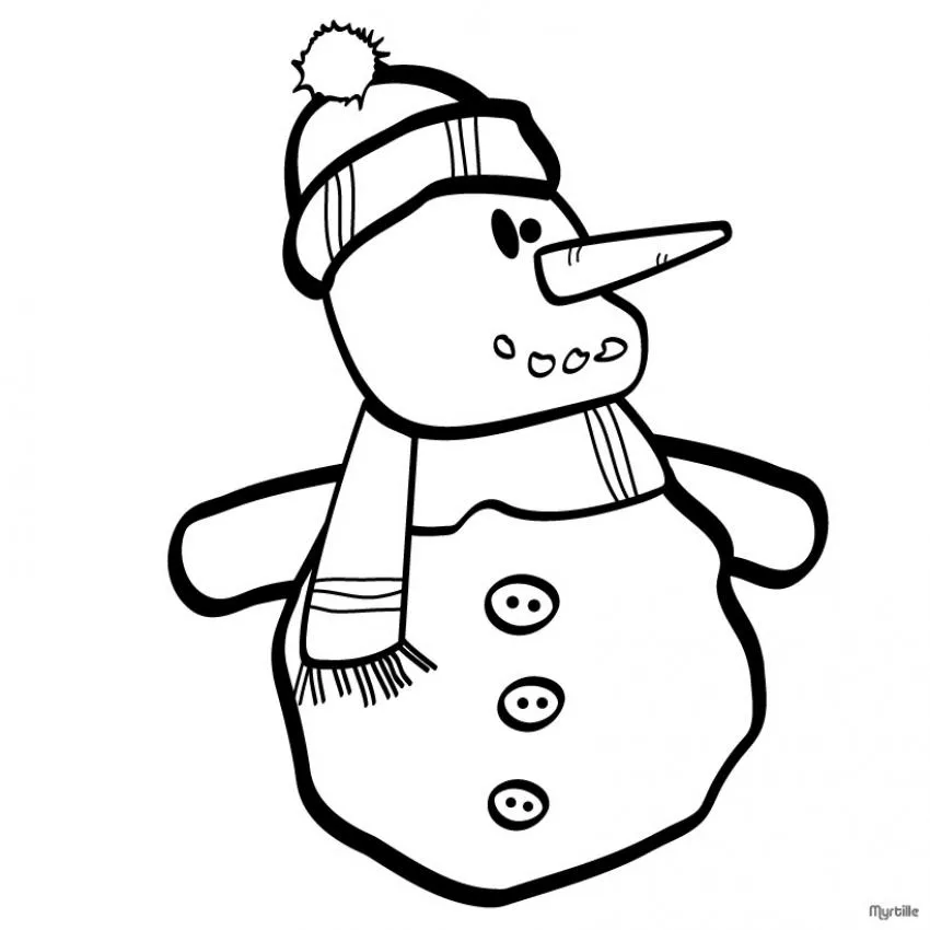 Muñeco de Navidad - Colorear dibujos MUÑECOS DE NAVIDAD Muñeco de Navidad - Colorear dibujos MUÑECOS DE NAVIDAD