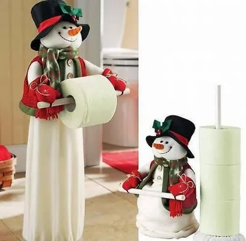 Muñeco de nieve para el baño y cocina de la casa, 2015 | Adornos ...