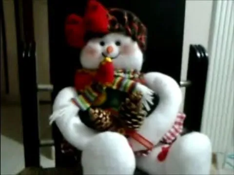 como hacer muñeco de nieve mama, how to make snowman. - YouTube