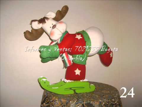 muñecos country navideños - YouTube