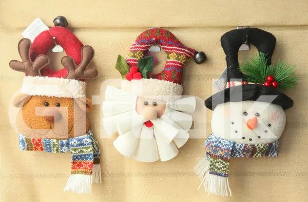 Muñecos navideños hechos en fieltro - Imagui