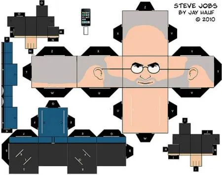 Recortable de Steve Jobs como cabecicubo | portafolio blog