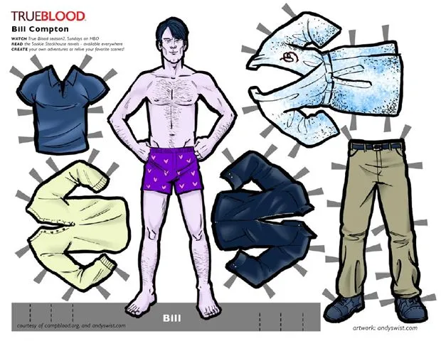 Muñecos de papel de True Blood - Geek&Chic
