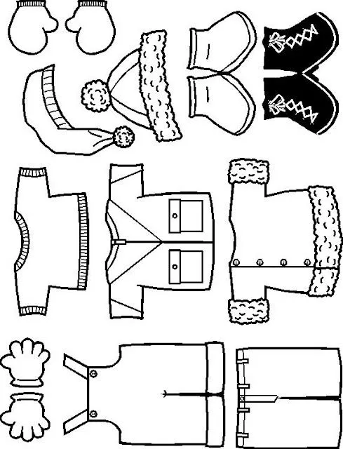 MUÑECOS Y ROPA RECORTABLES PARA PINTAR Y JUGAR MUÑECOS Y ROPA RECORTABLES PARA PINTAR Y JUGAR