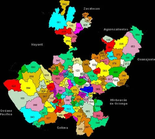 Municipios de jalisco mapa - Imagui