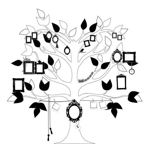 mural-arbol-genealogico | Árbol genealógico | Pinterest