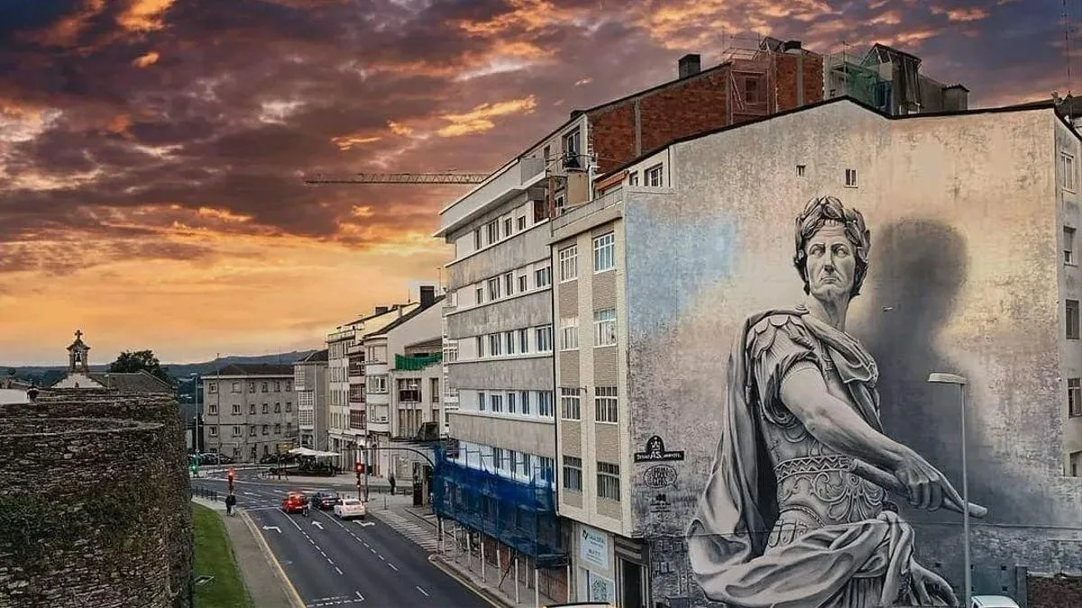 MURAL JULIO CÉSAR: El mejor graffiti del mundo está en Galicia