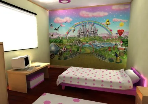 murales-de-pared-habitaciones-infantiles-y-juveniles - Planeta Deco