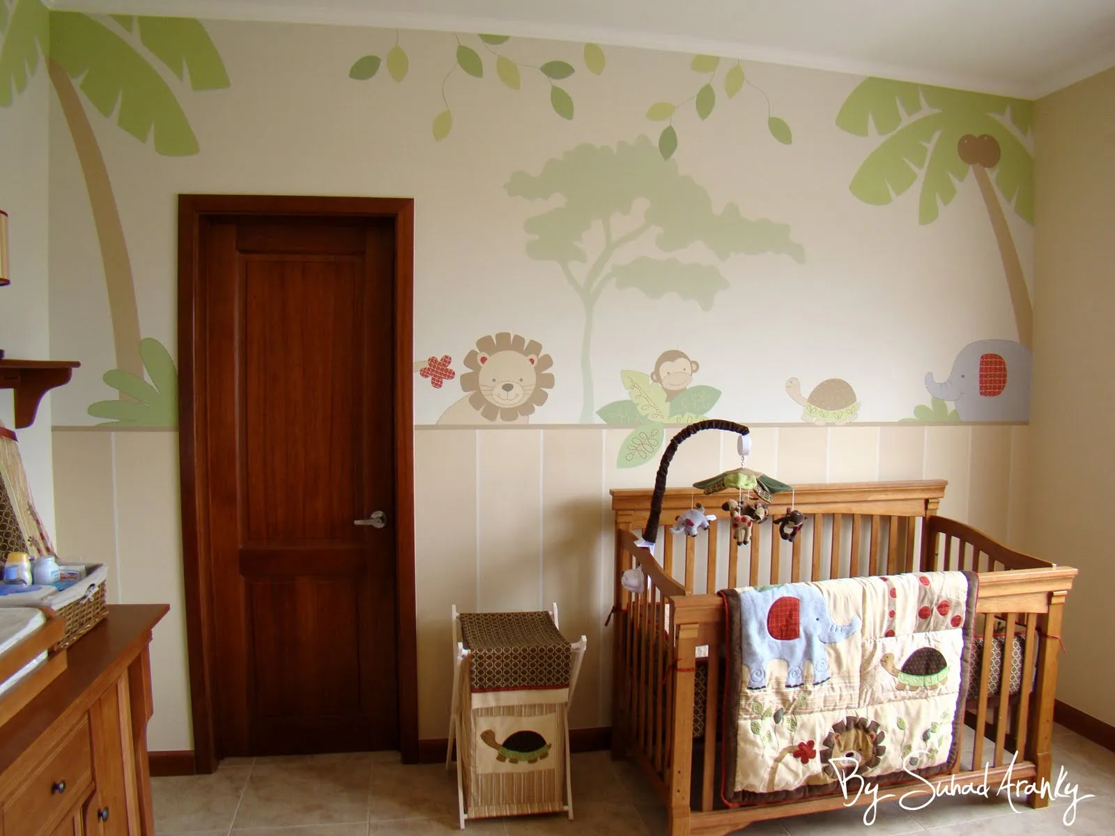 Murales en Dormitorios: Cuarto bebé - Selva