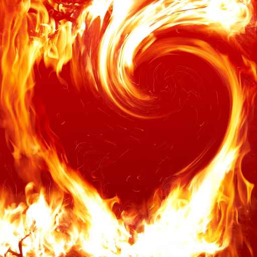 Murales Fuego y Llamas Corazón en llamas
