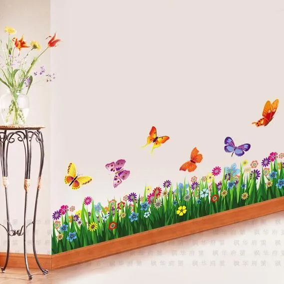Murales mariposas y flores - Imagui