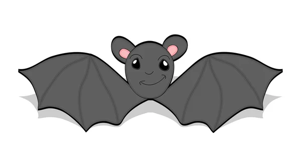 Murciélago de dibujos animados volando — Vector stock © baavli ...