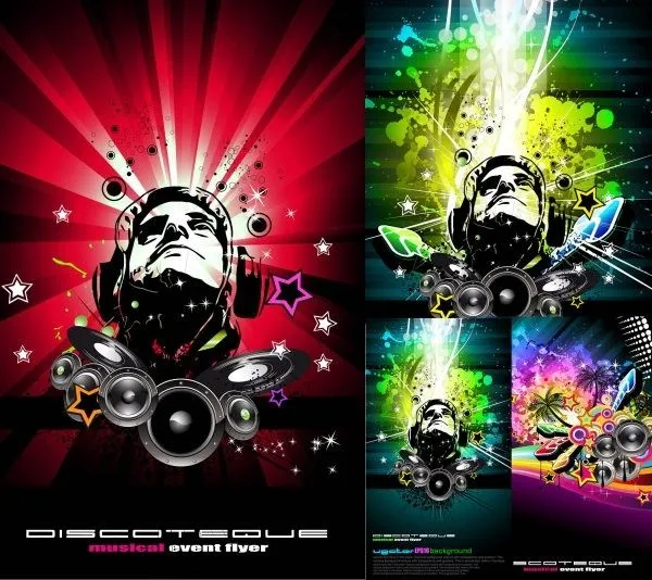 Trend of music posters vector Free vector in Encapsulated ...