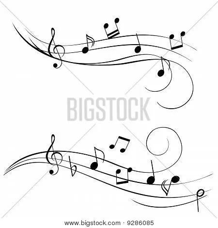 Music notes for sheet music Stock Vector & Stock Photos | Bigstock