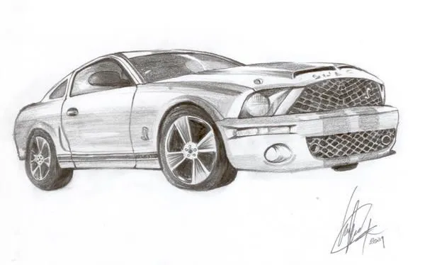 Mustang para dibujar - Imagui