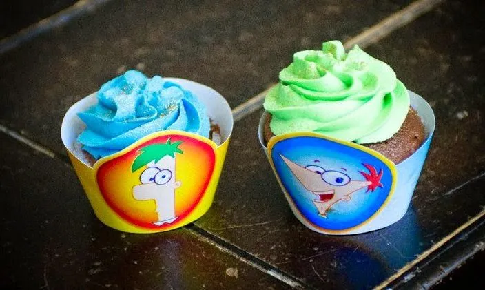 MuyAmeno.com: Cupcakes de Phineas y Ferb, parte 1