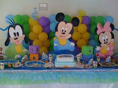 MuyAmeno.com: Fiestas Infantiles, Decoración Mickey Mouse Bebé