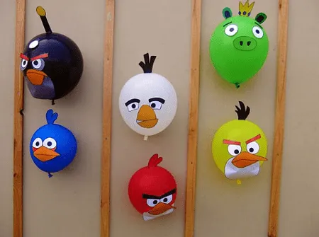 MuyAmeno.com: Globos de Angry Birds para Decoracion de Fiestas ...